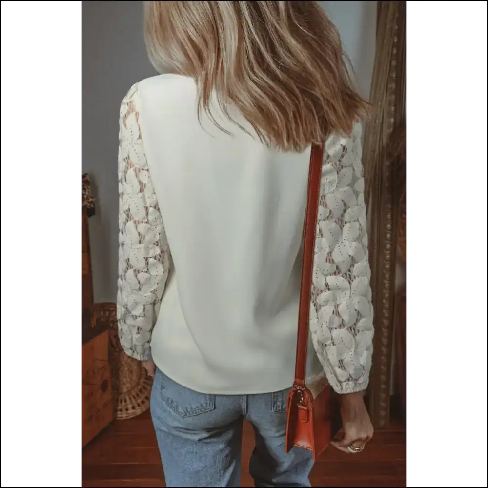 Chic White Scalloped Blouse: your One-way Ticket to Awesome 😇 - Blouses on Sale Worldwide Shipping