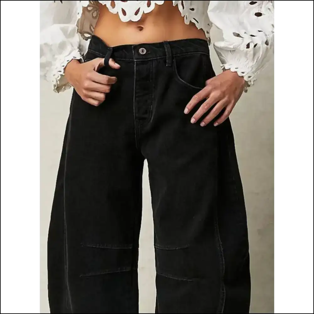 Chic Wide Leg Jeans: Because Even your Legs Deserve their Own Tiktok! 💃😜 - Jeans on Sale Worldwide Shipping