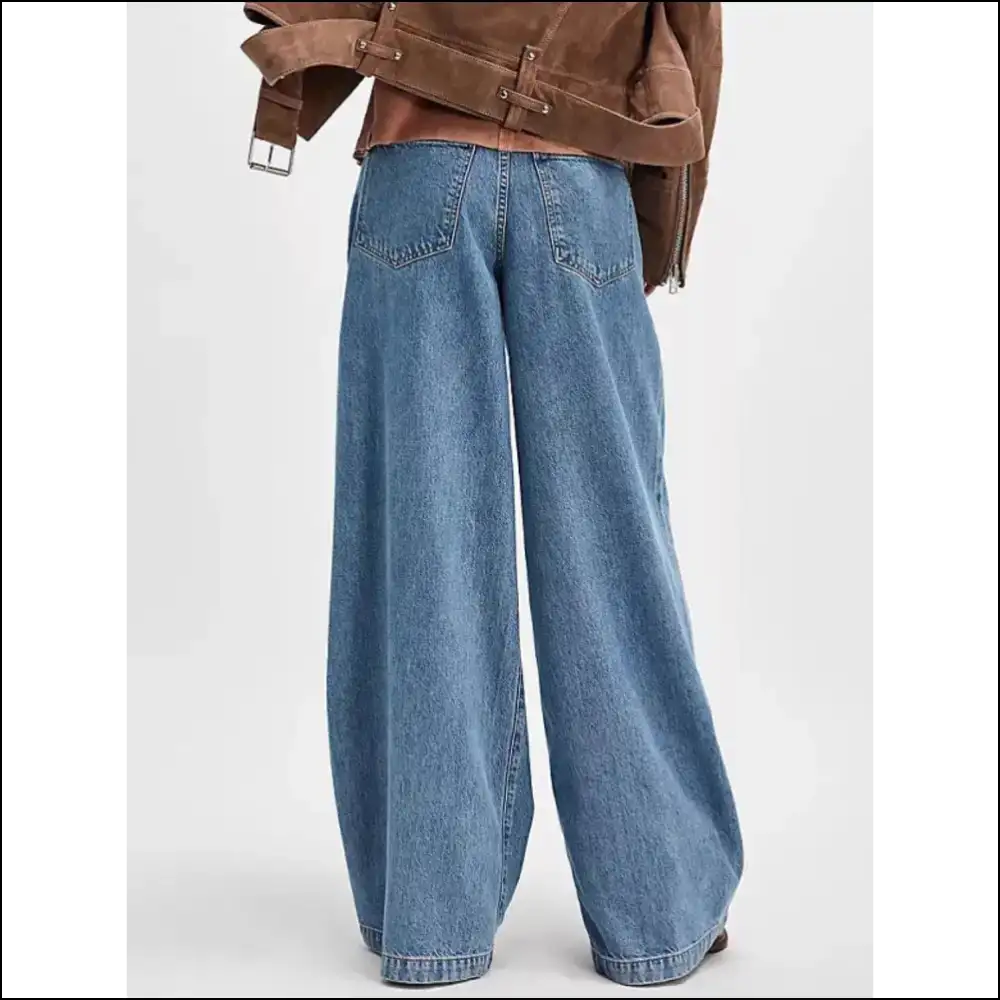 Chic Wide Leg Jeans: where Elegance Meets the Pocket Dimension 🌌✨ - Jeans on Sale Worldwide Shipping