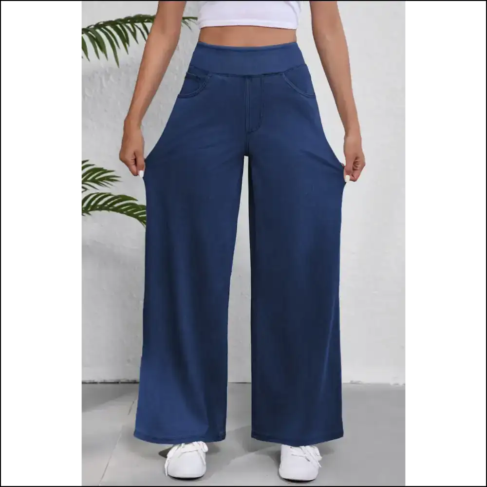 Chic Wide Leg Jeans: your New Best Friend for Ice Cream Adventures 🍦👖 - Jeans on Sale Worldwide Shipping