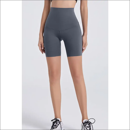 Chic Wide Waistband Sports Shorts for Women - Light Gray / Xl - on Sale Worldwide Shipping