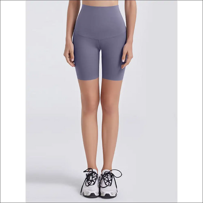 Chic Wide Waistband Sports Shorts for Women - Lavender / Xl - on Sale Worldwide Shipping