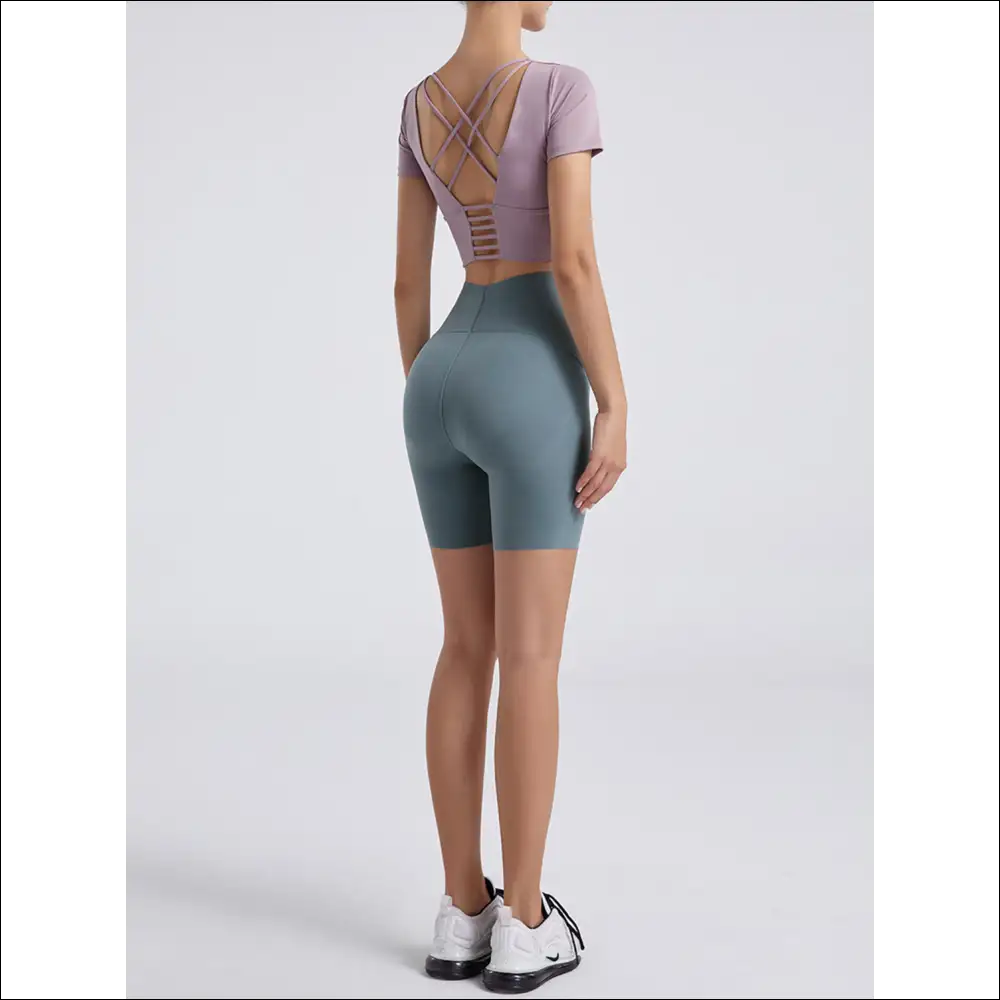 Chic Wide Waistband Sports Shorts for Women - on Sale Worldwide Shipping