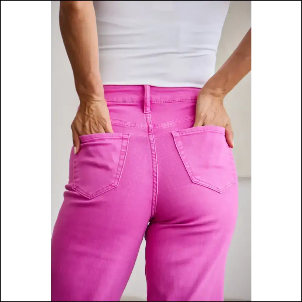 Chloe High Waist Raw Hem Jeans: your Curvy Confidence Bff Awaits! 👖✨ - Jeans on Sale Worldwide Shipping