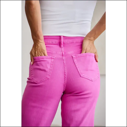 Chloe High Waist Raw Hem Jeans: your Curvy Confidence Bff Awaits! 👖✨ - Jeans on Sale Worldwide Shipping