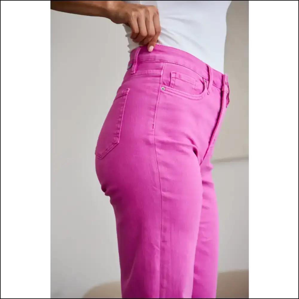 Chloe High Waist Raw Hem Jeans: your Curvy Confidence Bff Awaits! 👖✨ - Jeans on Sale Worldwide Shipping