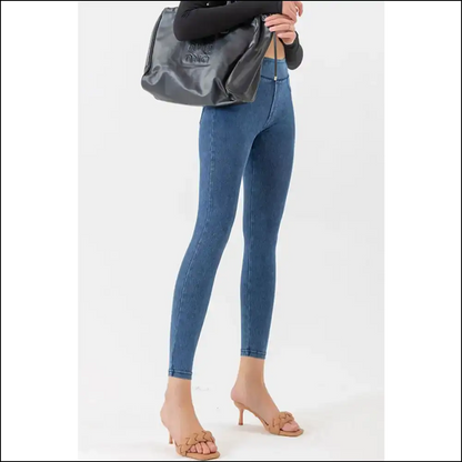 Confidently Curved: the High Waist Skinny Jeans that Dare you to Strut! 💃 - Medium / Xl - on Sale Worldwide Shipping