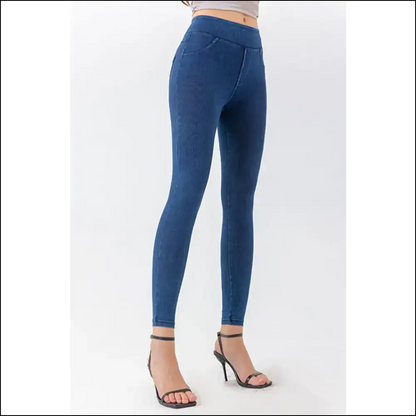Confidently Curved: the High Waist Skinny Jeans that Dare you to Strut! 💃 - Dark / l - on Sale Worldwide Shipping
