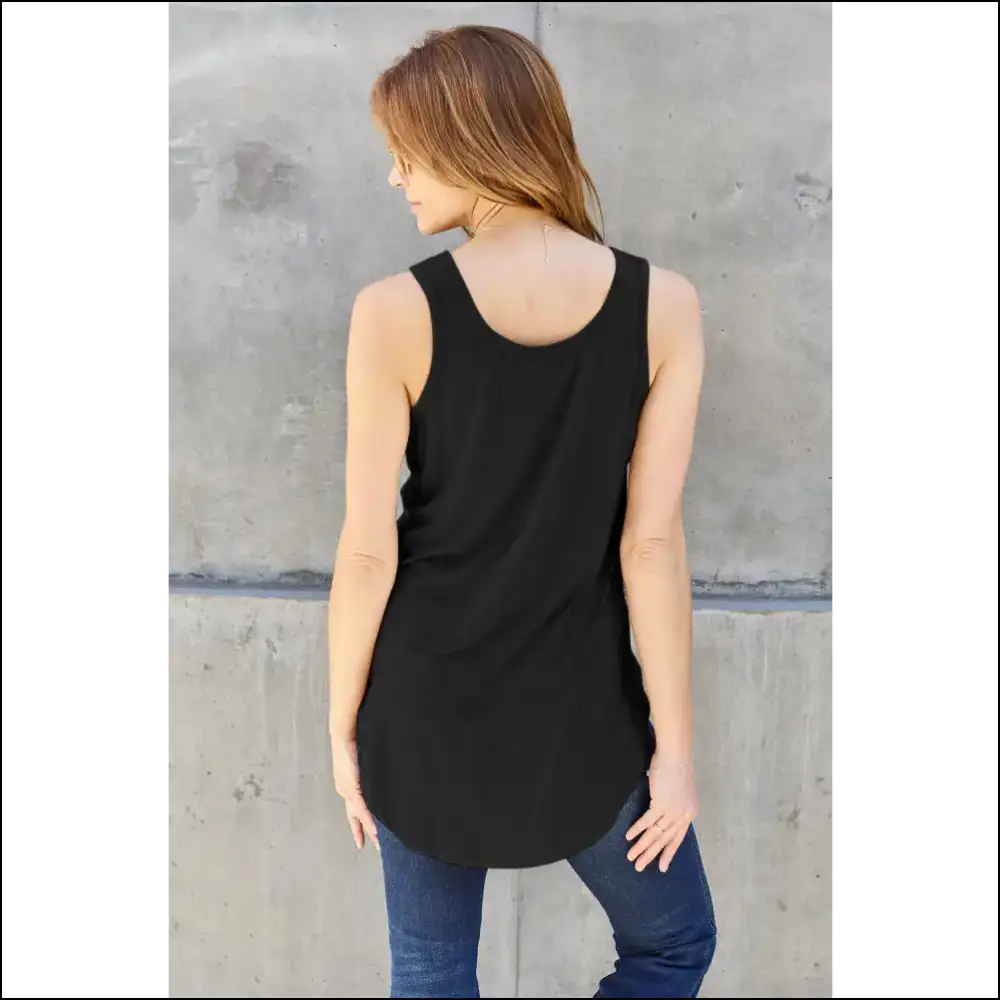 Curvy Confidence Round Neck Tank - your New Bae! - Tops on Sale Worldwide Shipping