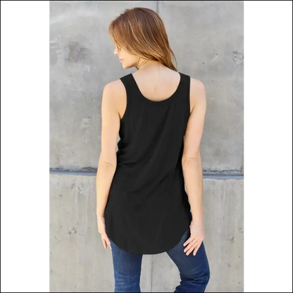 Curvy Confidence Round Neck Tank - your New Bae! - Tops on Sale Worldwide Shipping