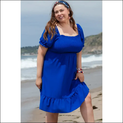 Dark Blue Mini Dress: Curvalicious & Ready to Slay! 💙 Needful Things - Plus Size Dresses on Sale Worldwide Shipping