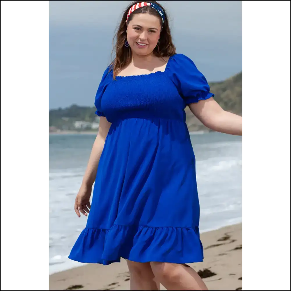 Dark Blue Mini Dress: Curvalicious & Ready to Slay! 💙 Needful Things - Plus Size Dresses on Sale Worldwide Shipping