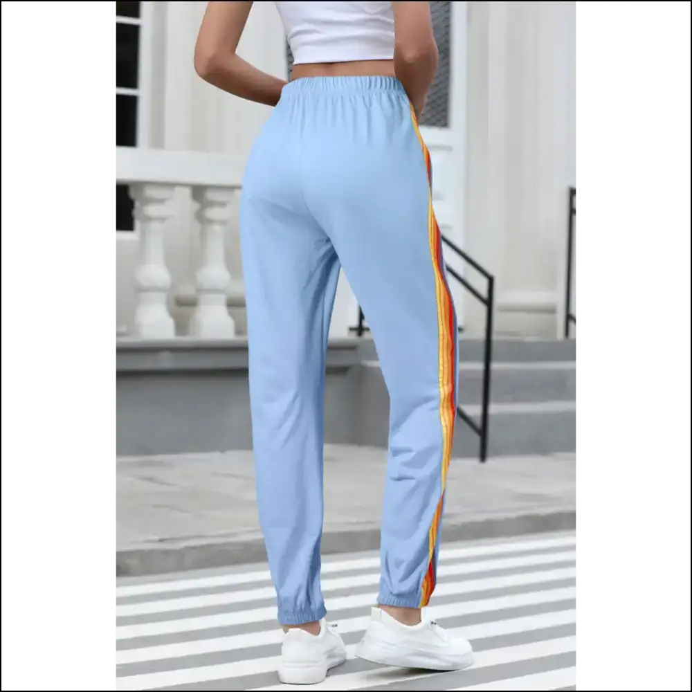 Dark Grey Rainbow Pants: Couch to Club 🌈 Needful Things - Pants on Sale Worldwide Shipping