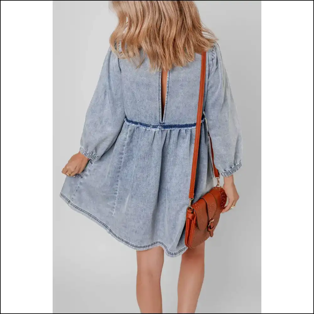 Denim Mini Dress: Leg Day Bank Account Happy 😜 Needful Things - Short Dresses on Sale Worldwide Shipping