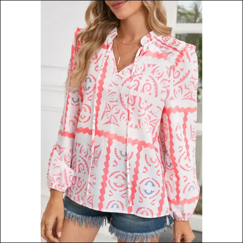 Desert Dream Abstract: Smockin Hot in the Sahara (kinda) from Needful Things🌵 - Pink / s - Blouses on Sale Worldwide Shipping