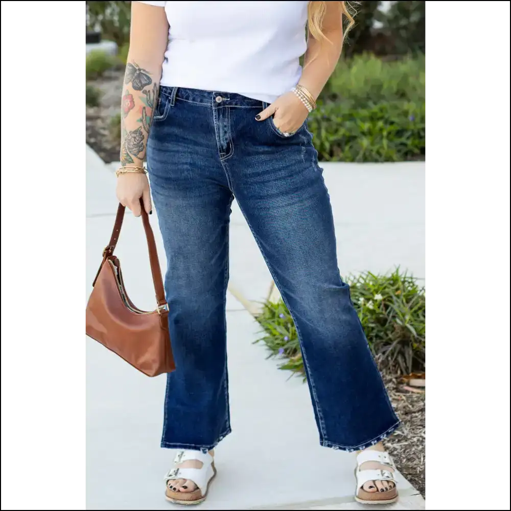 Dirty Blue Jeans: Head-turning Curves! 💙 Needful Things - Blue / 1x - Jeans on Sale Worldwide Shipping