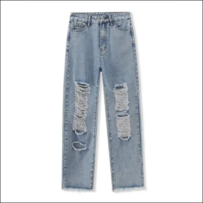 Distressed Raw Hem Jeans: Because Life’s too Short for Boring Pants! 😂👖 - Jeans on Sale Worldwide Shipping