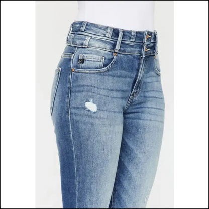 Diva Alert: Unleash your Inner Kancan High Rise Queen in Flare Jeans! 💃✨ - Jeans on Sale Worldwide Shipping