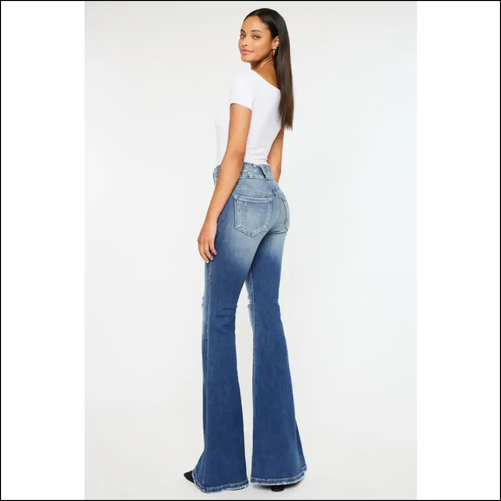 Diva Alert: Unleash your Inner Kancan High Rise Queen in Flare Jeans! 💃✨ - Jeans on Sale Worldwide Shipping