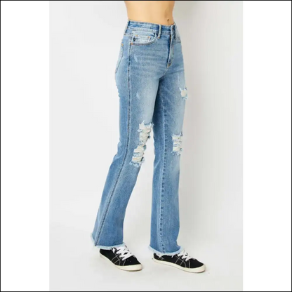 Dress Like a Boss Feel Hug in Judy Blue Distressed Jeans! - Jeans on Sale Worldwide Shipping