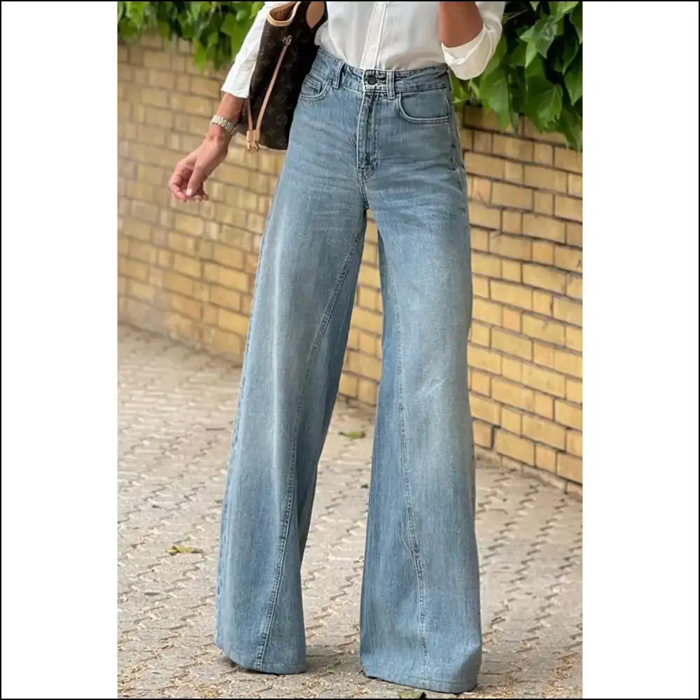 Dusk Blue Acid Wash Jeans: so Flared They’re 👖 Needful Things - Jeans on Sale Worldwide Shipping