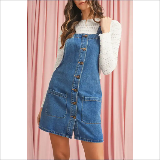 Dusk Blue Denim Dress: from Drab to Fab in Needful Things! 👗💙 - s - Short Dresses on Sale Worldwide Shipping