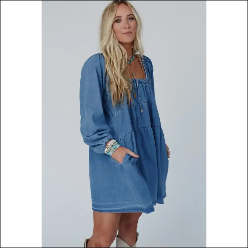 Dusk Blue Mini Dress: so Loose It’s Basically Legal Nudity 😈 - Short Dresses on Sale Worldwide Shipping