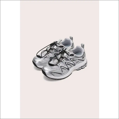 Elastic Lock Laces - Breathable Mesh Athletic Shoes - Black / 37(us6) - on Sale Worldwide Shipping