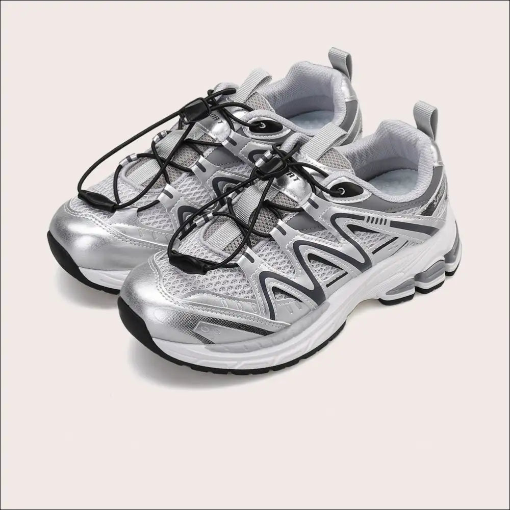 Elastic Lock Laces - Breathable Mesh Athletic Shoes - on Sale Worldwide Shipping