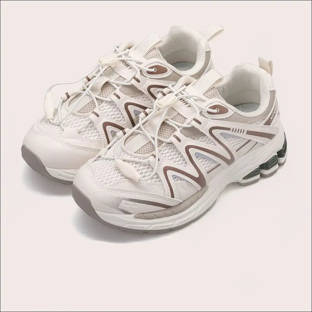 Elastic Lock Laces - Breathable Mesh Athletic Shoes - on Sale Worldwide Shipping