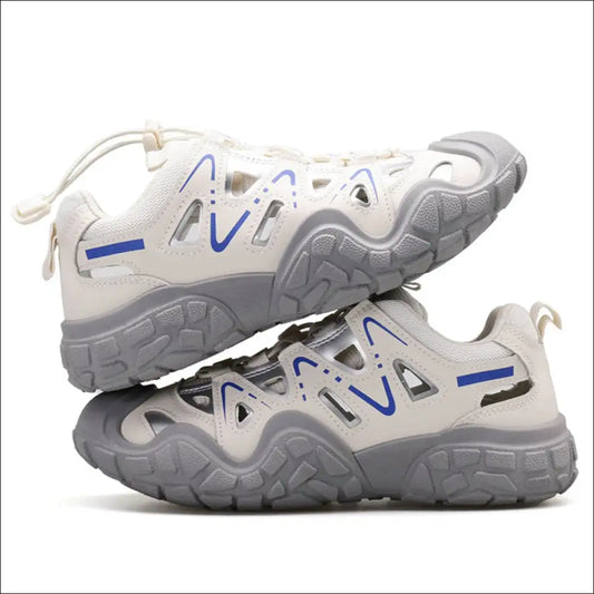 Elastic Lock Laces Round Toe Platform Contrast Athletic Shoes - on Sale Worldwide Shipping