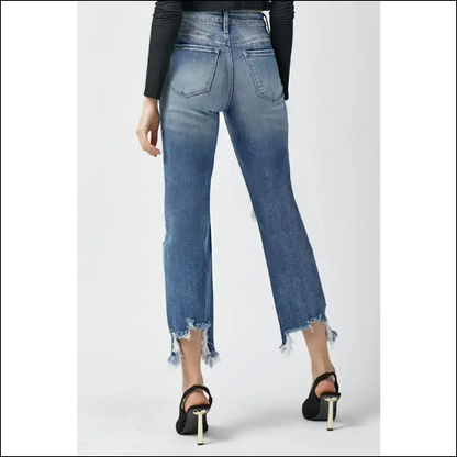 Elevate your Style with Risen High Waist Jeans - New Bff! 👖✨ - on Sale Worldwide Shipping
