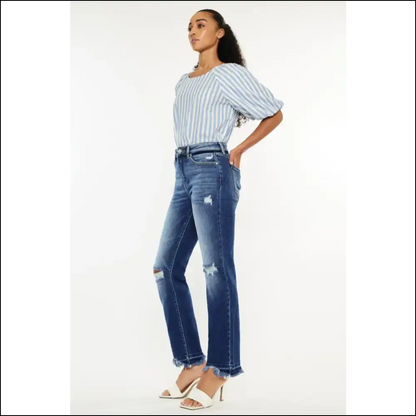 Elevate your Wardrobe with Kancan High Rise Distressed Jeans of Glory! 👖✨ - on Sale Worldwide Shipping