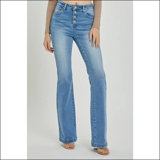 Embrace the Butt: Risen High Rise Button Fly Jeans that Hug you Back! - Light / 11(30) - on Sale Worldwide Shipping