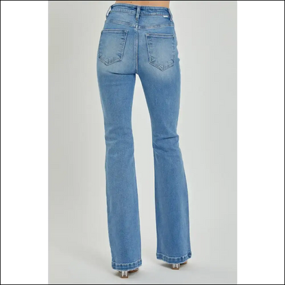 Embrace the Butt: Risen High Rise Button Fly Jeans that Hug you Back! - on Sale Worldwide Shipping