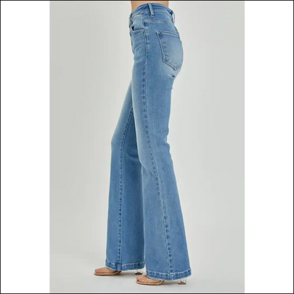 Embrace the Butt: Risen High Rise Button Fly Jeans that Hug you Back! - on Sale Worldwide Shipping