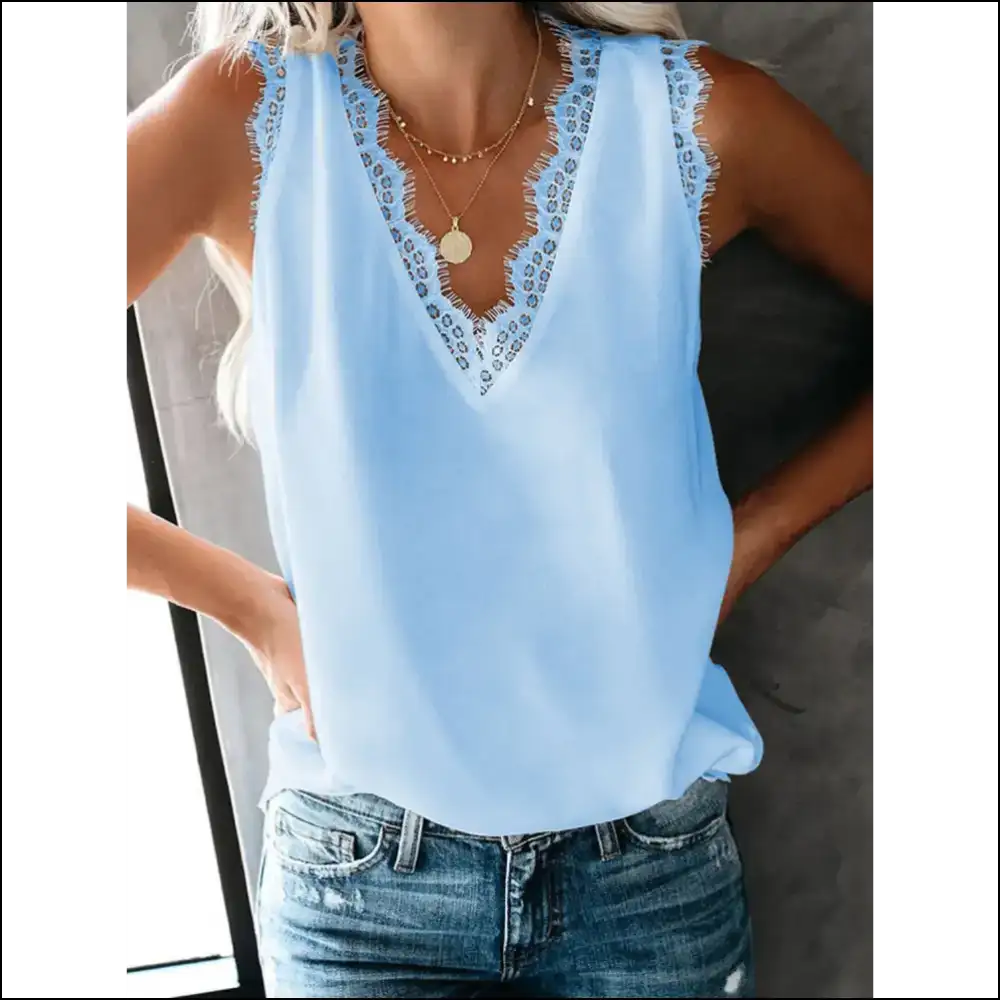 Embrace your Inner Diva with Needful Things V-neck Tank – Chicness Unleashed! 🌟 - Tops on Sale Worldwide Shipping