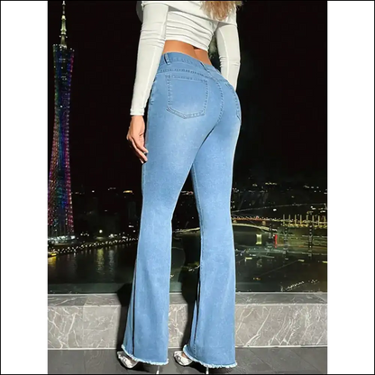 Fabulously Flawed: Needful Things’ Raw Hem Bootcut Jeans for Imperfect Perfection! 😄👖 - on Sale Worldwide Shipping