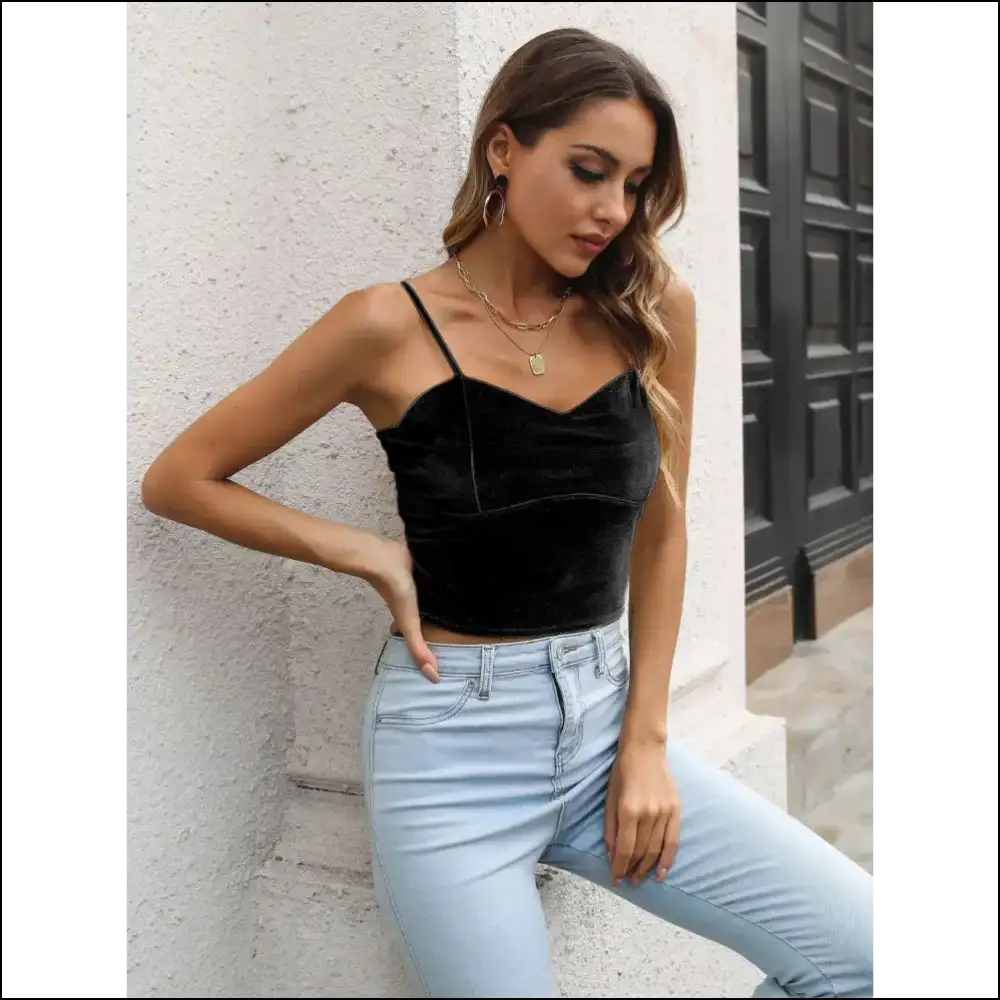 Feel Fabulous and Slightly Sinful in our Sweetheart Neck Cropped Cami! 💖 - Tank Tops on Sale Worldwide Shipping