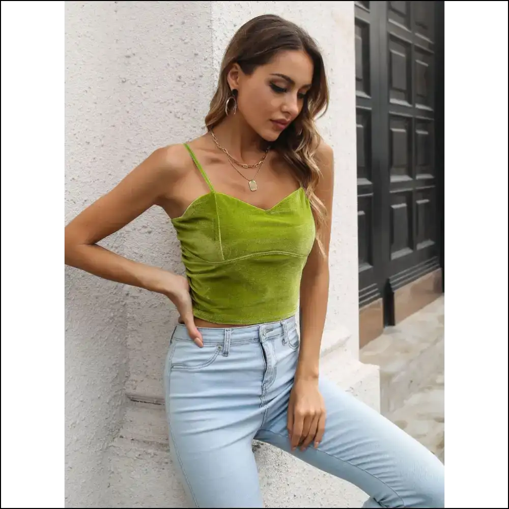 Feel Fabulous and Slightly Sinful in our Sweetheart Neck Cropped Cami! 💖 - Tank Tops on Sale Worldwide Shipping
