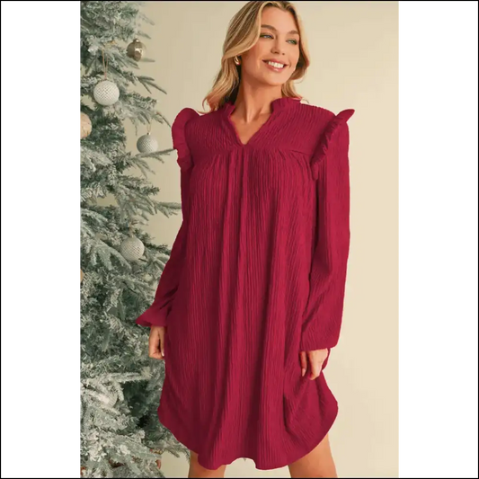 Fiery Red Ribbed Mini Dress: Leg Day 💃 - s - Short Dresses on Sale Worldwide Shipping
