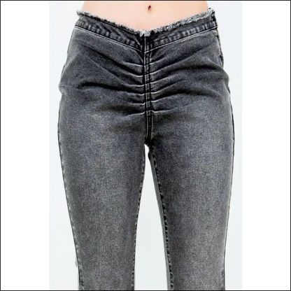 Flare Pants that Ruched my Heart: Needful Things Got me Feeling Stylish Af! 💃✨ - Jeans on Sale Worldwide Shipping
