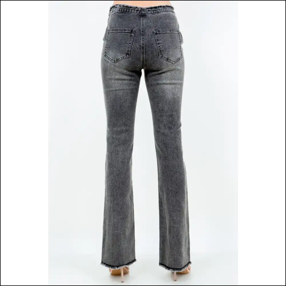 Flare Pants that Ruched my Heart: Needful Things Got me Feeling Stylish Af! 💃✨ - Jeans on Sale Worldwide Shipping