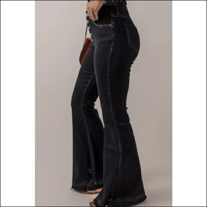 Flare-tastic Adventures in Chic Button-fly Jeans with Needful Things! - on Sale Worldwide Shipping