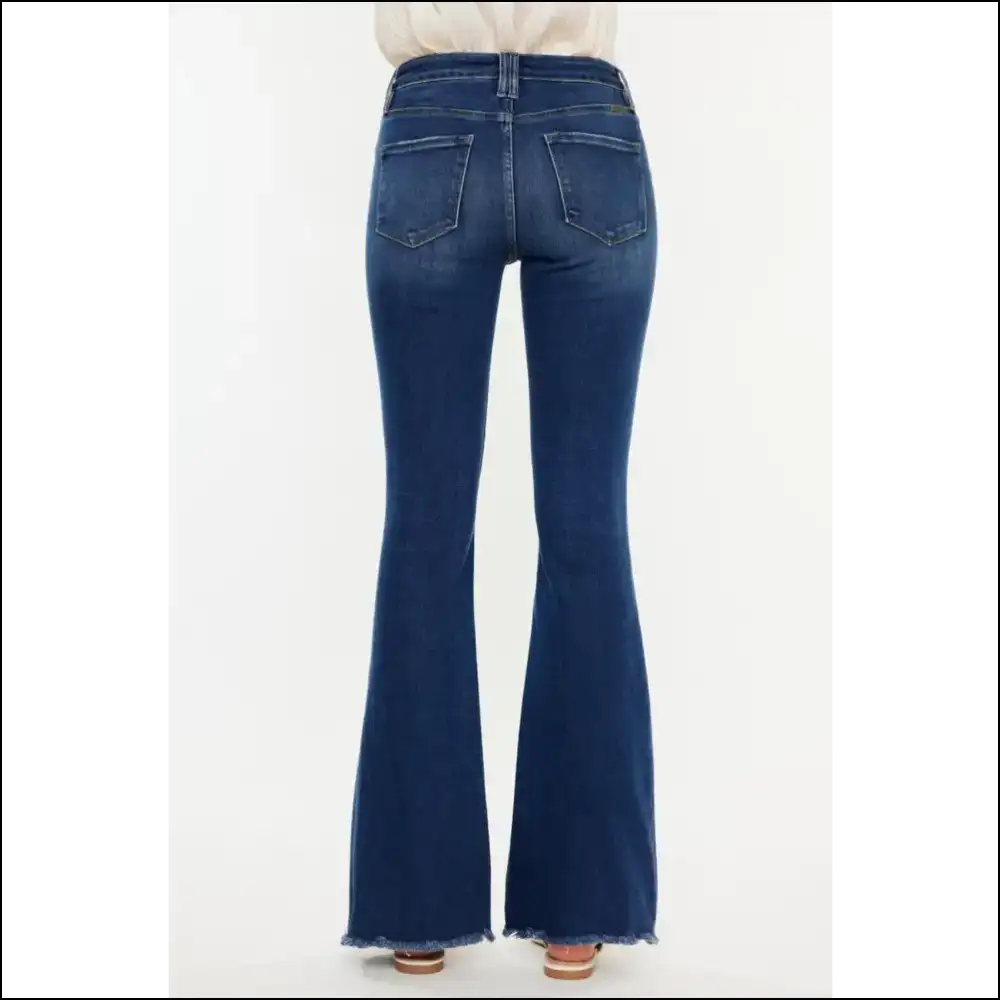 Flare Up in Fabulousness with Kancan’s Whiskers Raw Hem Jeans 🐱✨ - on Sale Worldwide Shipping