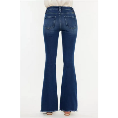 Flare Up in Fabulousness with Kancan’s Whiskers Raw Hem Jeans 🐱✨ - on Sale Worldwide Shipping