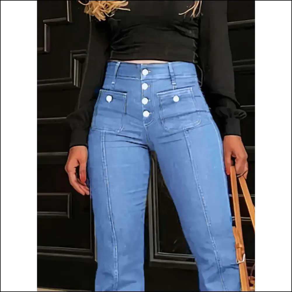 Flare Up your Confidence: High Waist Jeans for Queens 👑💥 - on Sale Worldwide Shipping