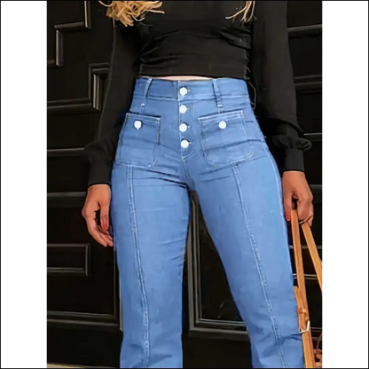 Flare Up your Confidence: High Waist Jeans for Queens 👑💥 - on Sale Worldwide Shipping