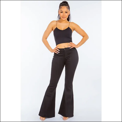 Flare Up your Fashion: be a Chic Goddess in American Bazi High Waist Jeans! - Jeans on Sale Worldwide Shipping