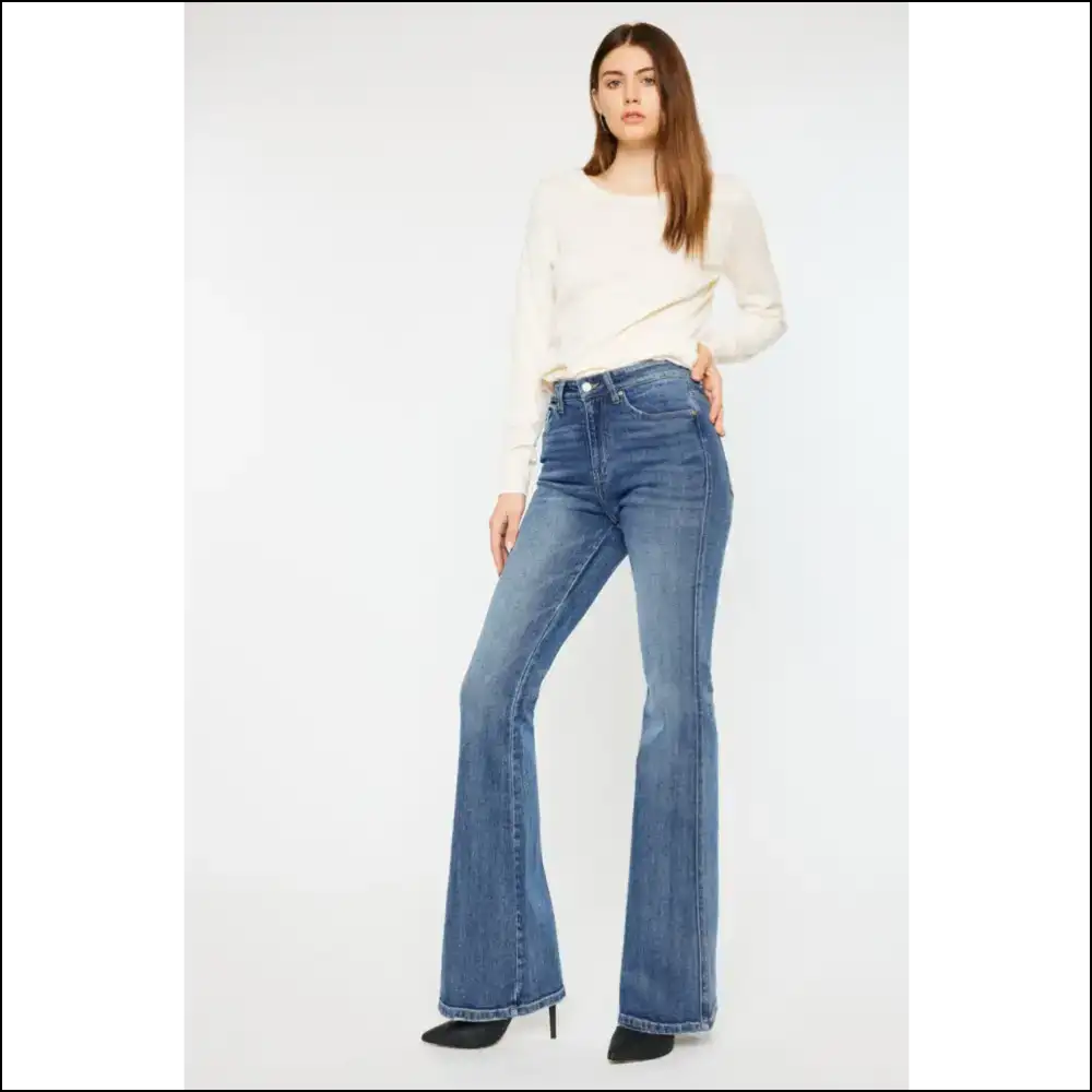 Flare Up your Life: Needful Things Cat’s Whiskers High Waist Chic! 😻👖 - Jeans on Sale Worldwide Shipping